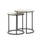By-Boo Set van Twee Bijzettafels Setto Brass - Small