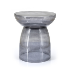 By-Boo Glazen Bijzettafel Koti - Grey