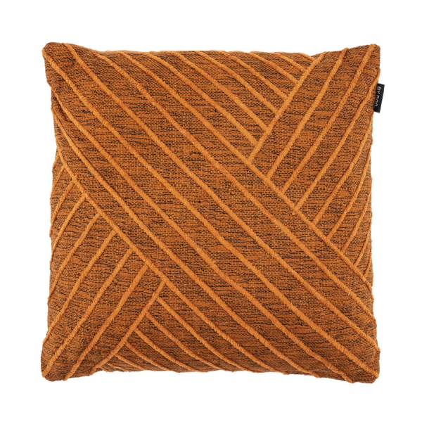 By-Boo Kussen Obli 45x45 cm - Oranje/Bruin